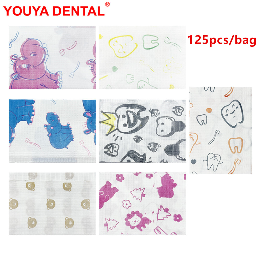 125pcs Kids Dental Bibs Dispos - Table Cloth Disposable 评论和价格