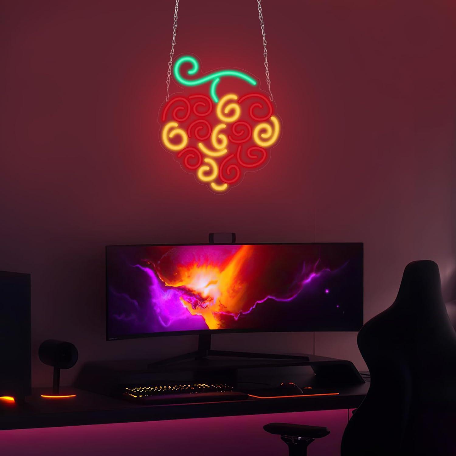 Cyber Fruit Neon Sign USB Dimm - Neon Sign Party 评论和价格