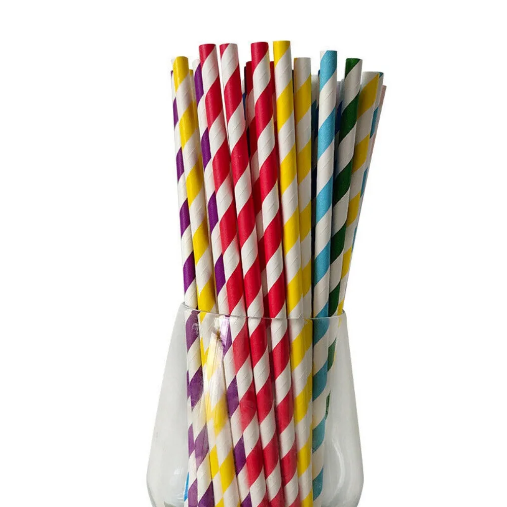 100 Bulk Packed Paper Straws P - Paper Straw Color 评论和价格