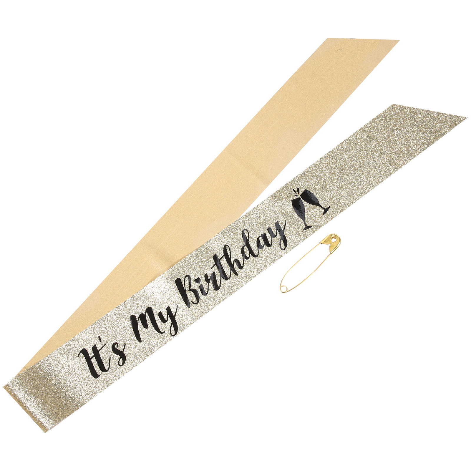 1Pcs Shiny Glitter Cloth Birth - Birthday Sash Glitter 评论和价格