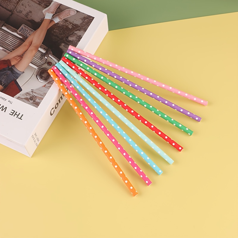 100pcs colorful disposable pap - Paper Straw Color 评论和价格