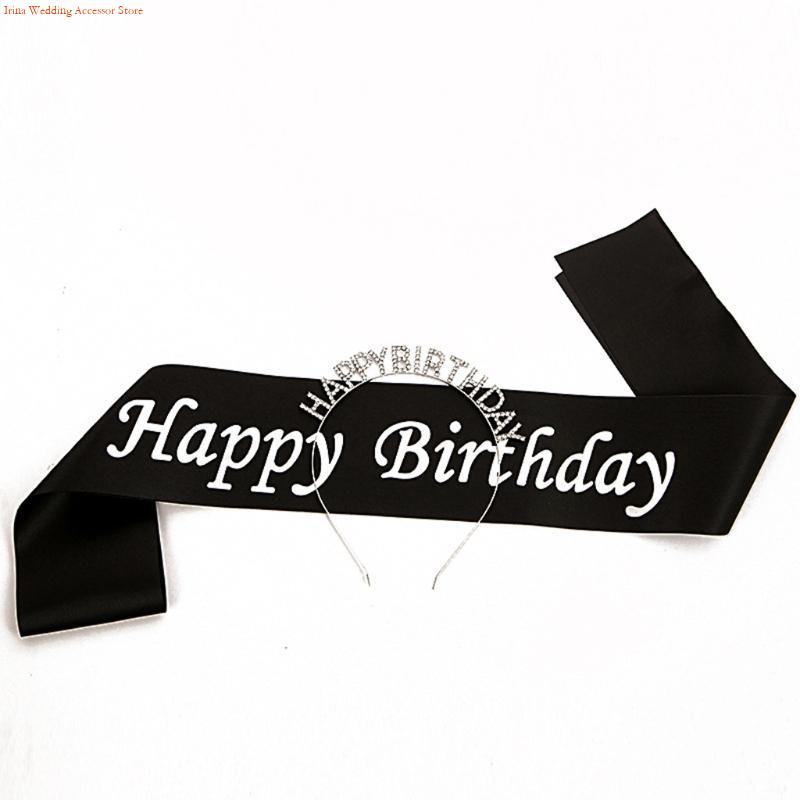 G92D 4 Pieces Birthday Party D - Birthday Sash Glitter 评论和价格