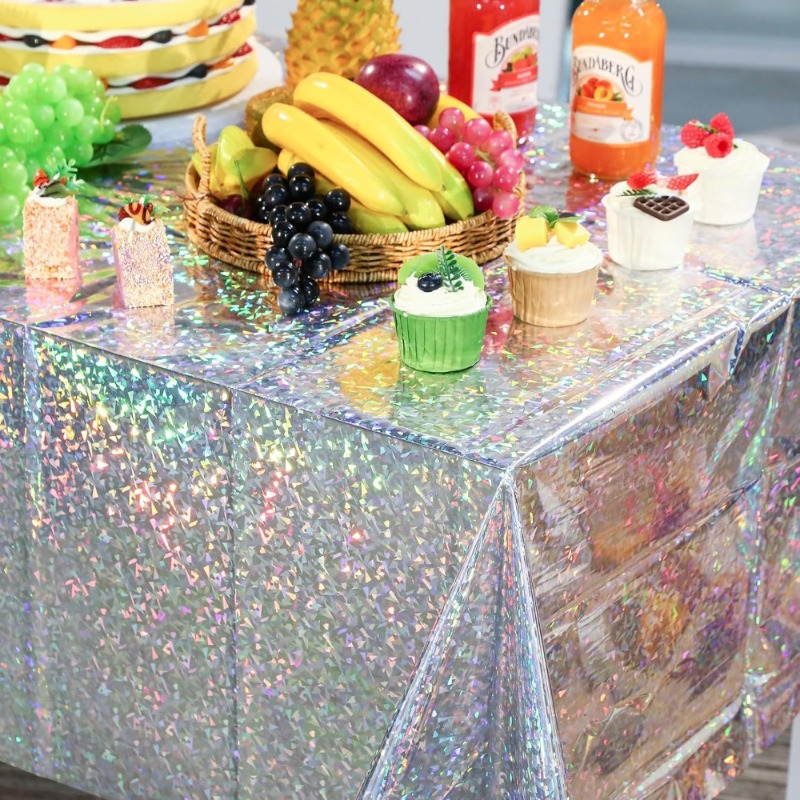 1PC Disposable Tablecloth PE W - Table Cloth Disposable 评论和价格