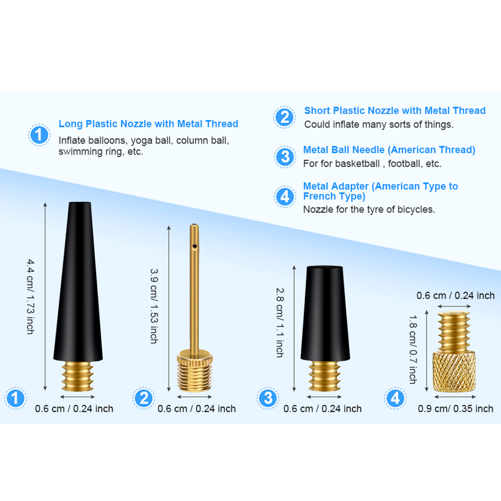 Tire Valve Adapter Ball Pump N - Balloon Pump Hand 评论和价格
