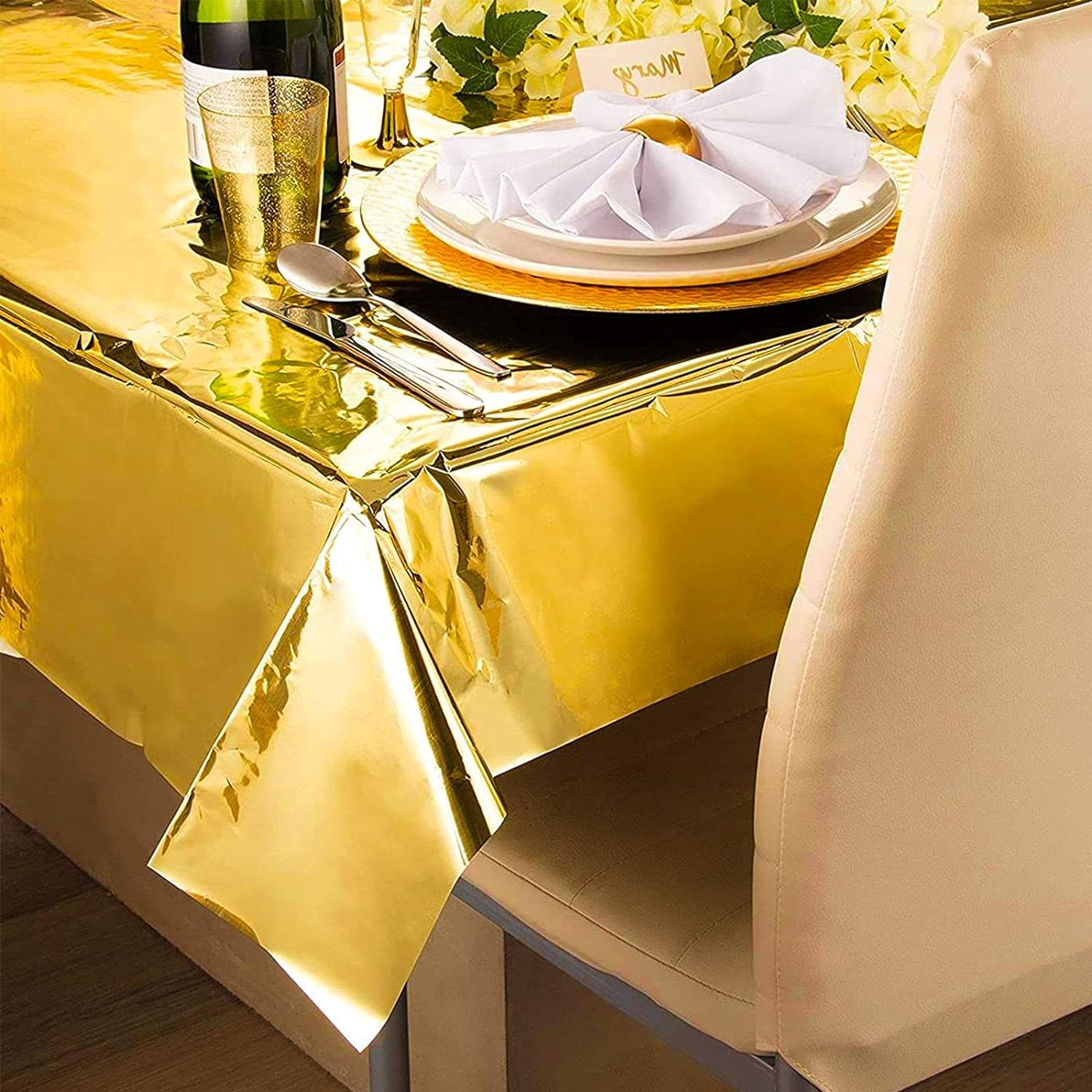 137cm*183cm Rose Gold Sliver D - Table Cloth Disposable 评论和价格