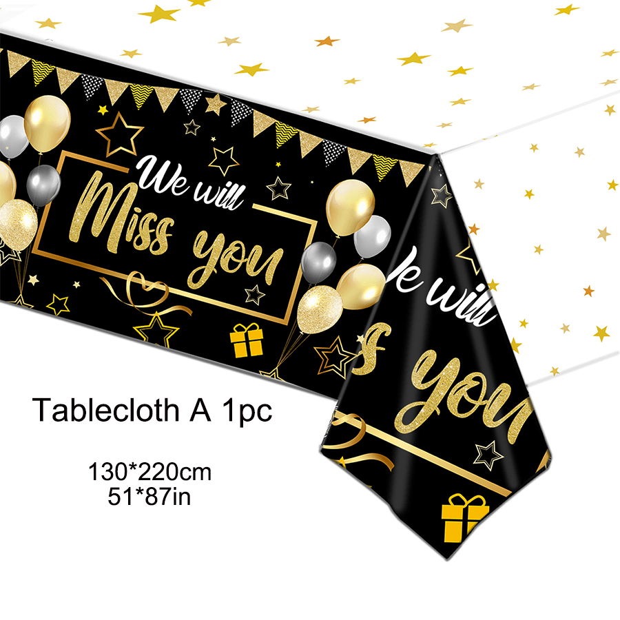 We Will Miss You Banner, Black - Party Banner Gold 评论和价格