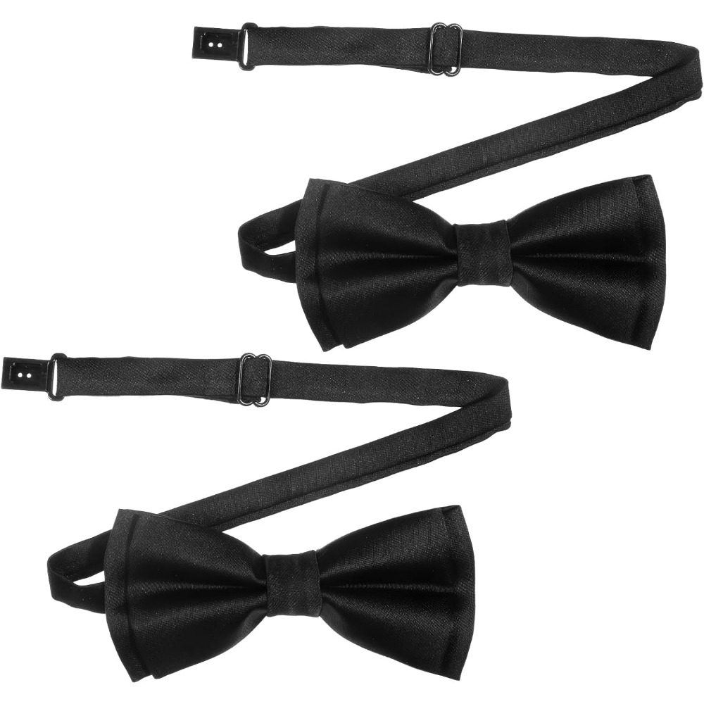 Men's Bow Ties, 2-Pack Solid C - Event & Party Supply Photos 评论和价格