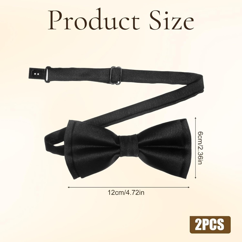 Men's Bow Ties, 2-Pack Solid C - Event & Party Supply Photos 评论和价格