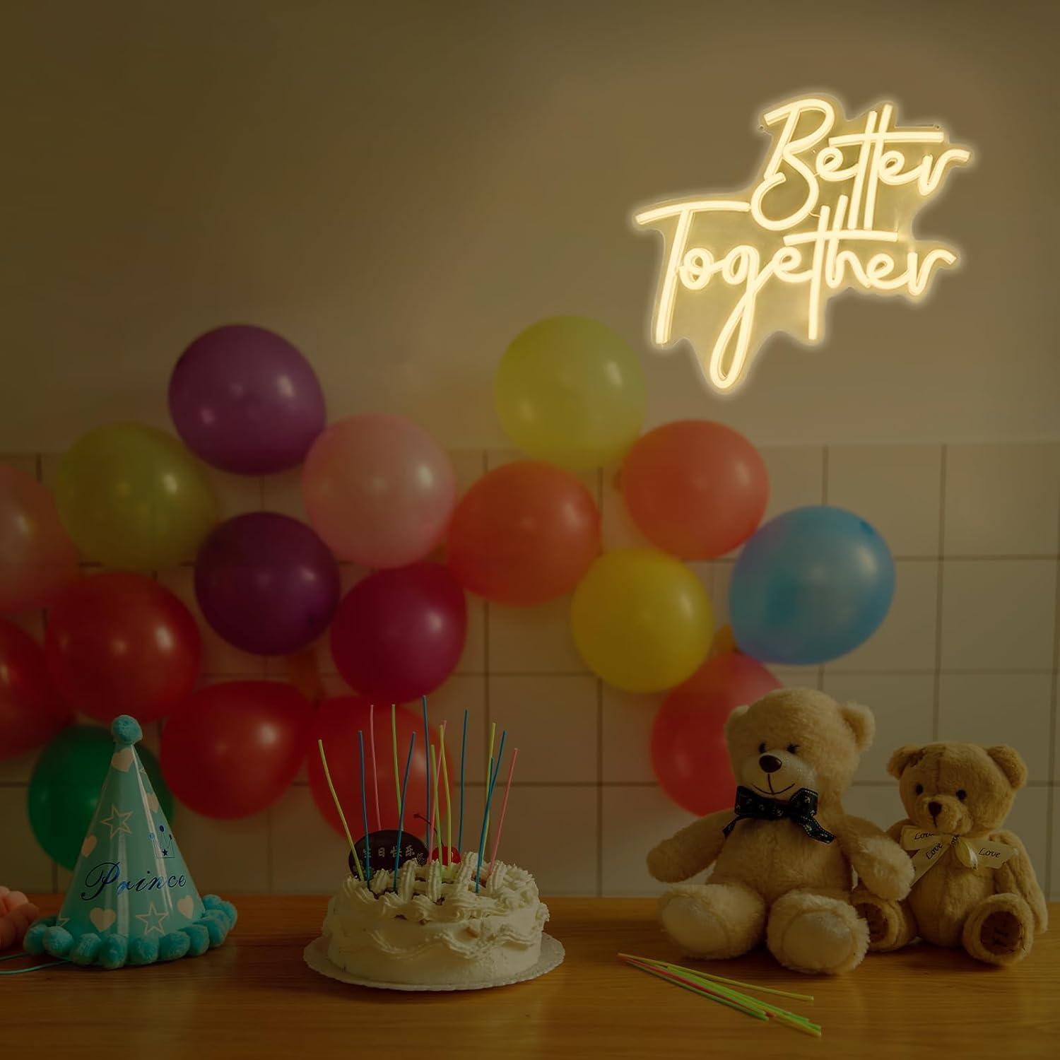 Better Together Neon Sign USB  - Neon Sign Party 评论和价格