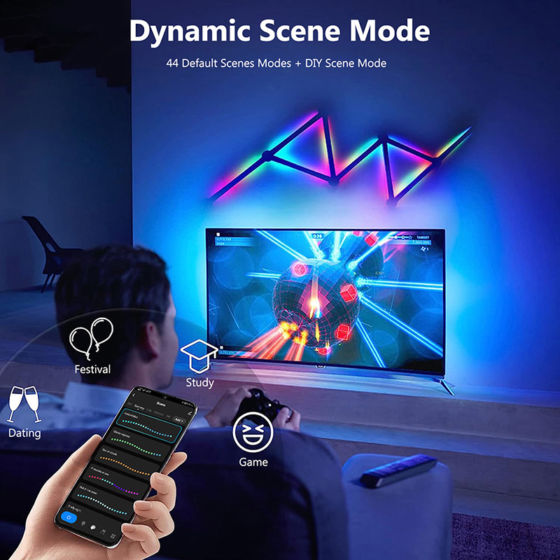 Smart RGB Wall Lamp, Bluetooth - Neon Sign Party 评论和价格