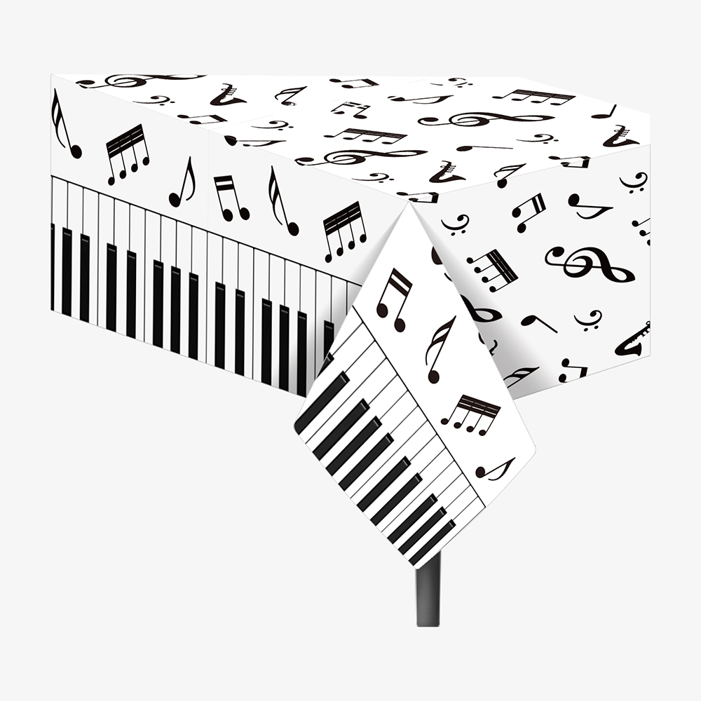 1pc Musical Note Tablecloth Di - Table Cloth Disposable 评论和价格