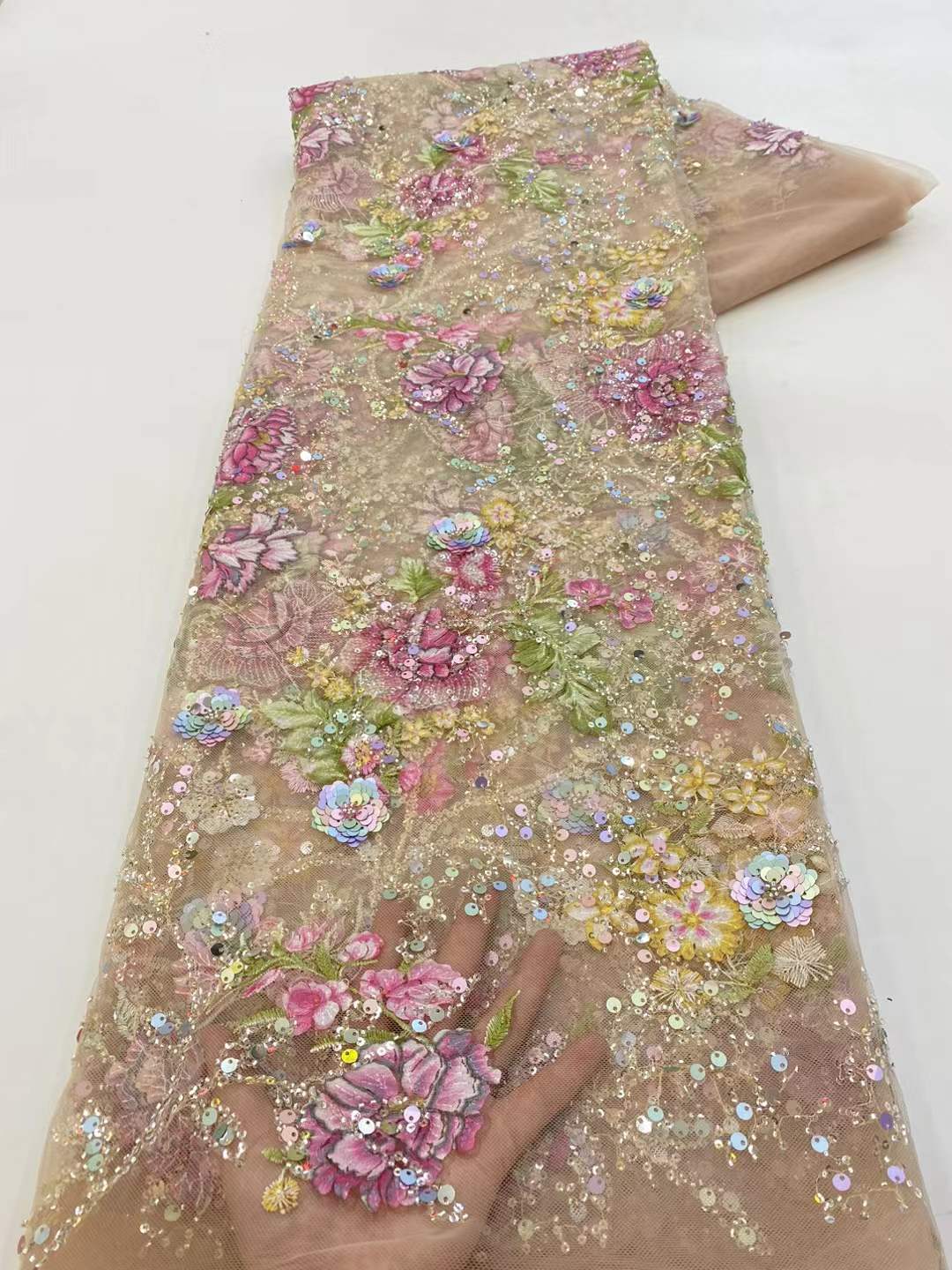 African Lace Fabric 2026 High  - Glitter Tablecloth 评论和价格