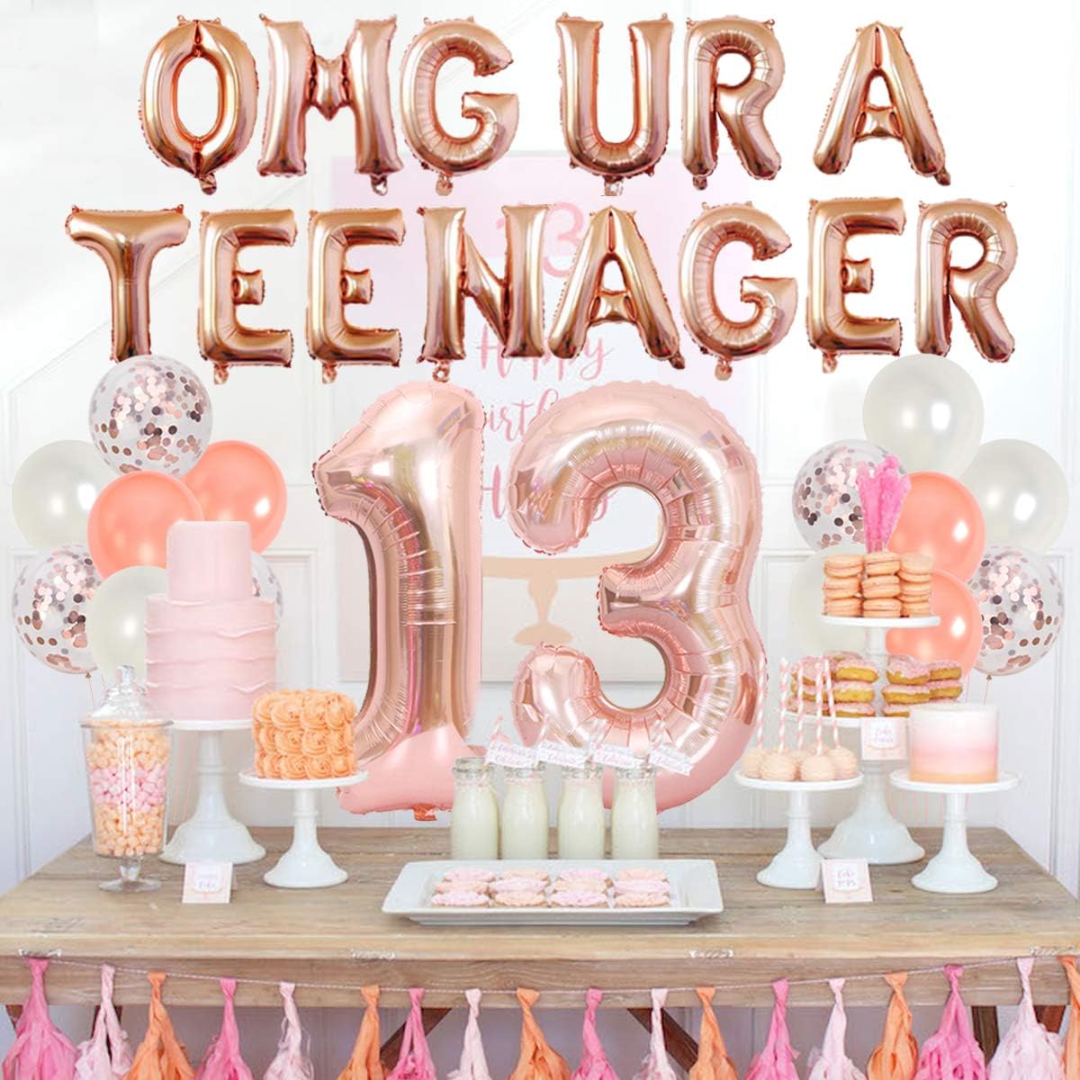 13th Birthday Party Decoration - Party Banner Gold 评论和价格