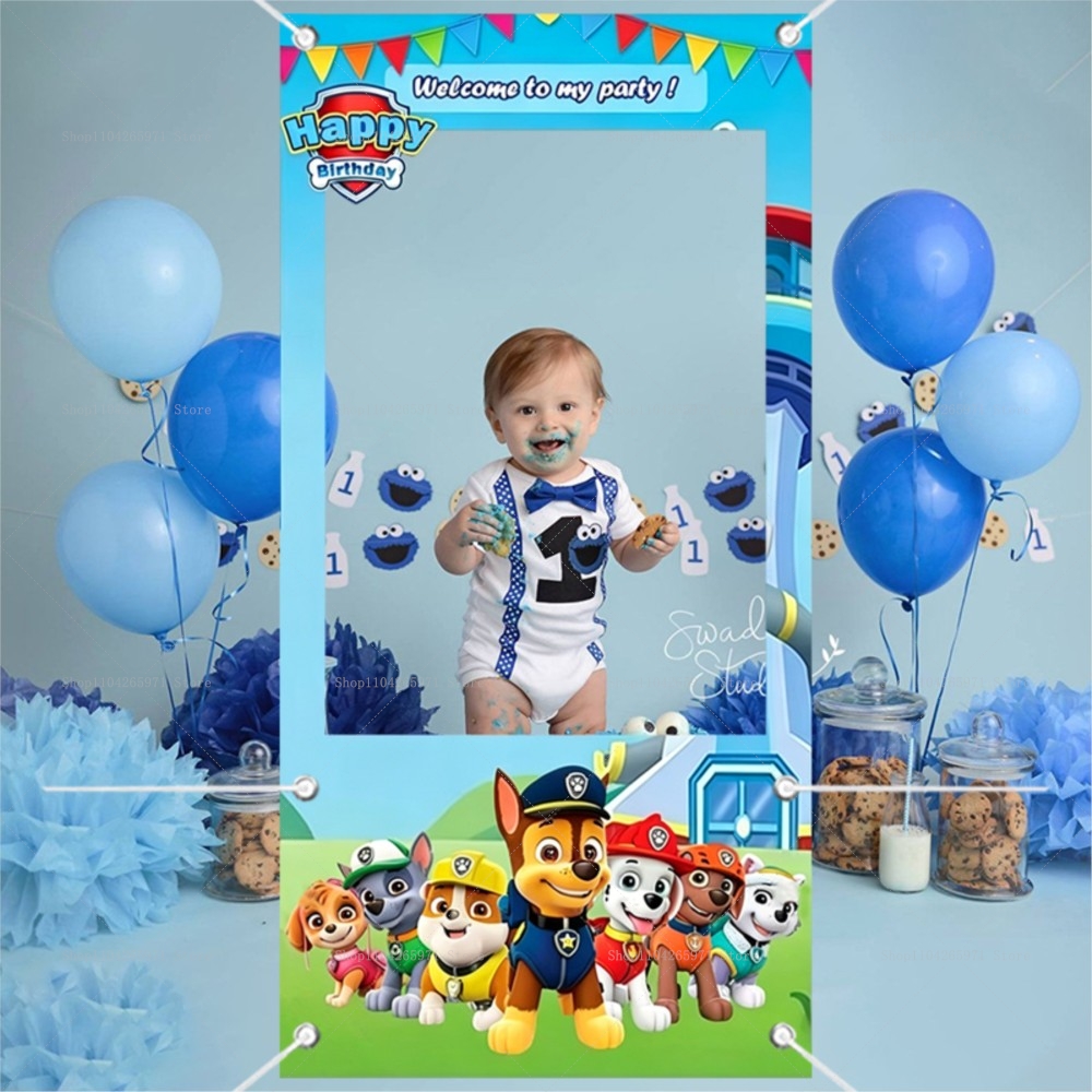 Cute Paw Patrol Dog Team Photo - Photo Booth Frame 评论和价格