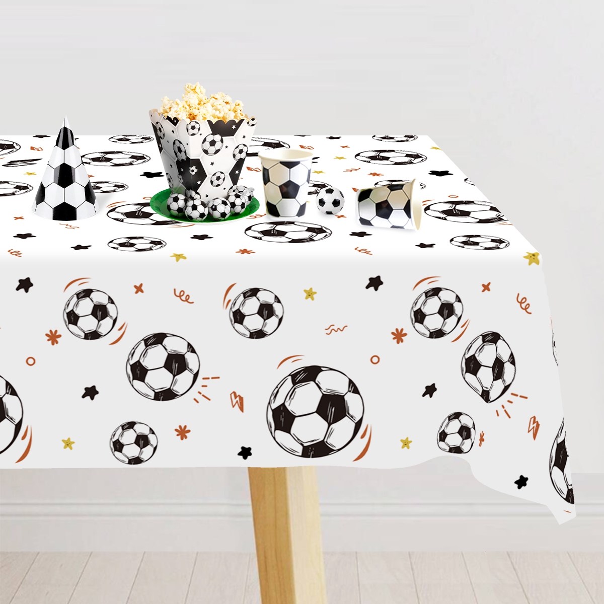183x137cm Soccer Theme Disposa - Table Cloth Disposable 评论和价格