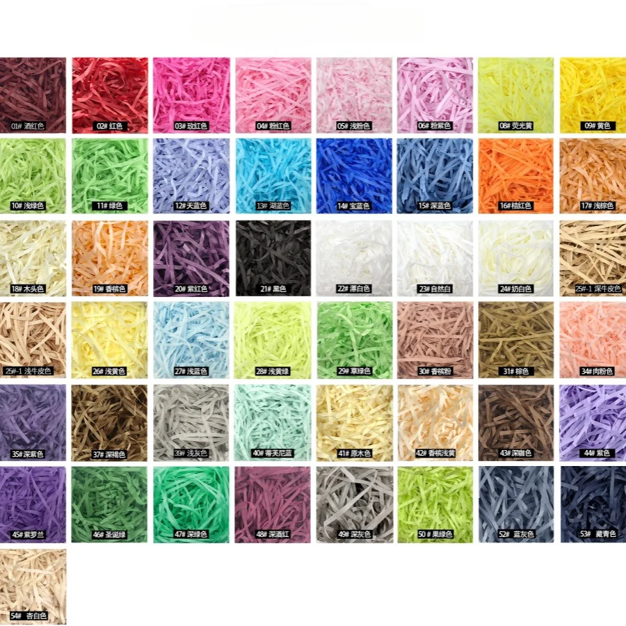 100g raffi Colorful Shredded C - Paper Straw Color 评论和价格