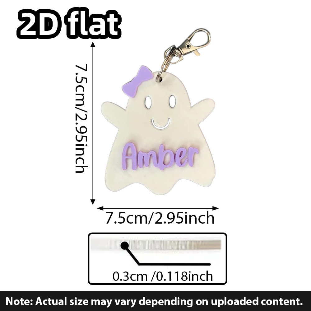 Personalized Ghost Keychain, G - Party Favor Bag 评论和价格