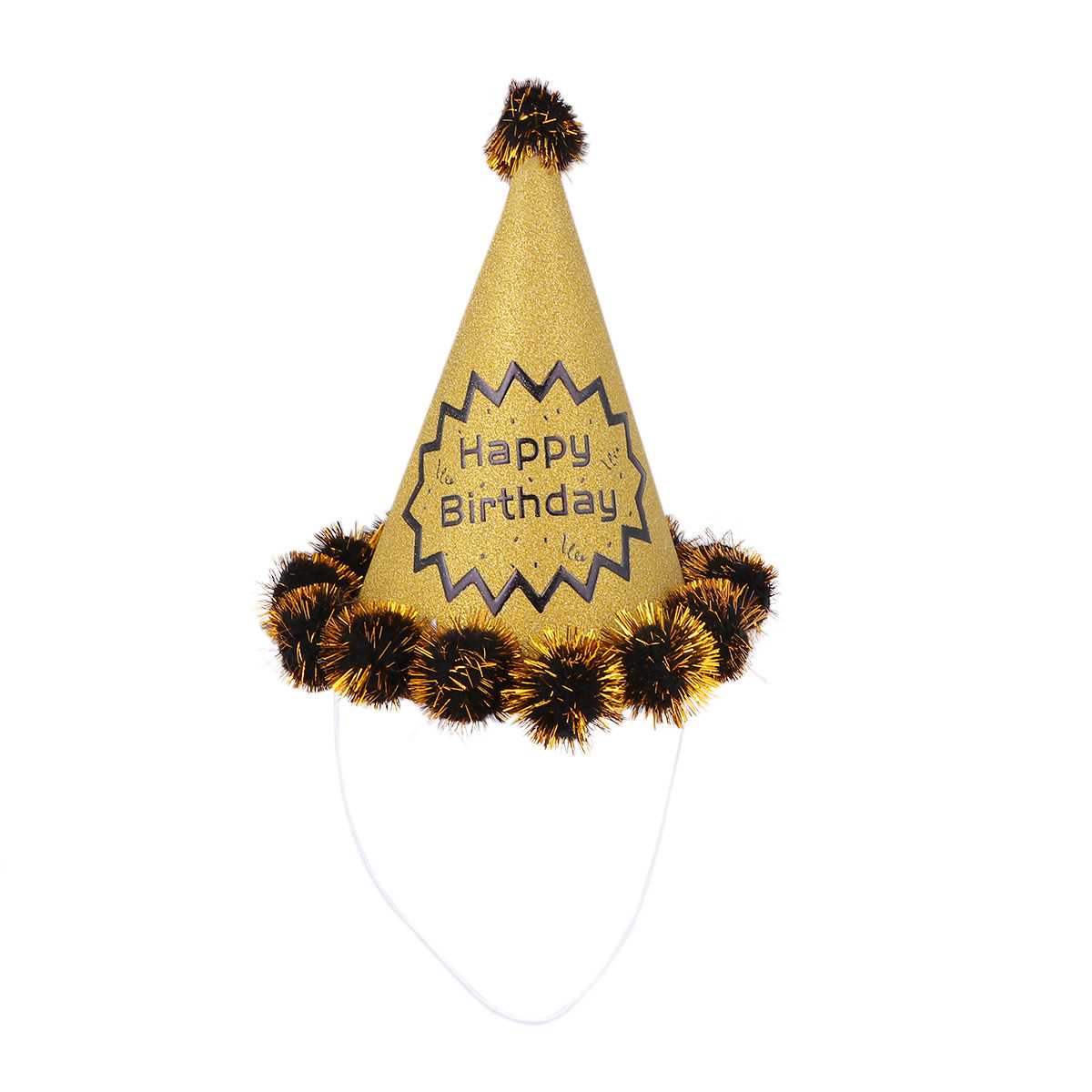 4pcs Glitter Birthday Hats Shi - Party Hat Cone 评论和价格