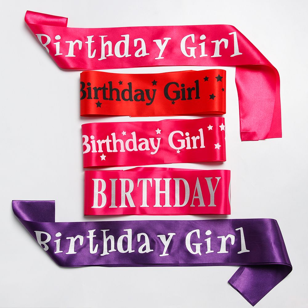 Birthday Girl Glitter Satin Sa - Birthday Sash Glitter 评论和价格