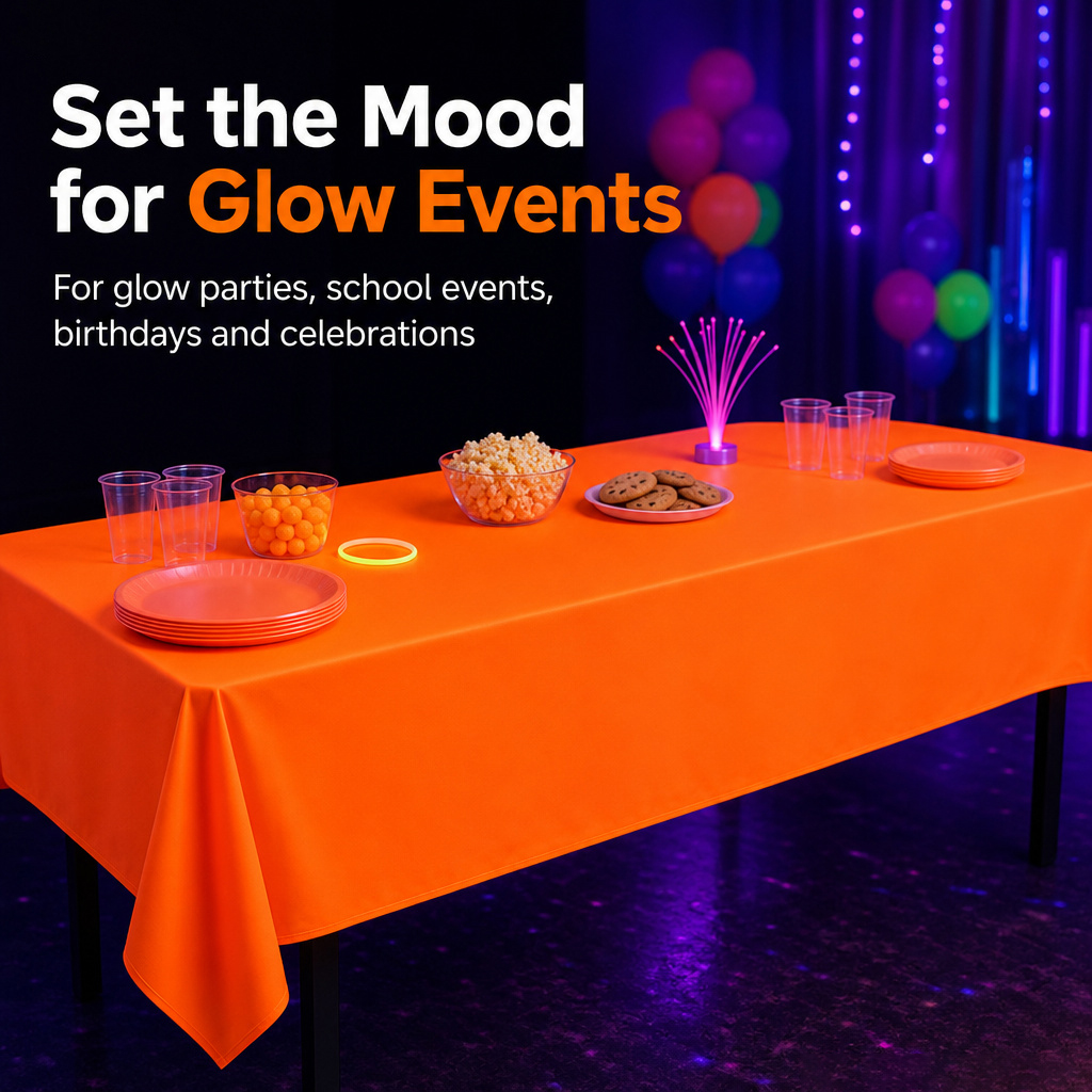 Thickened Macaron Fluorescent  - Table Cloth Disposable 评论和价格