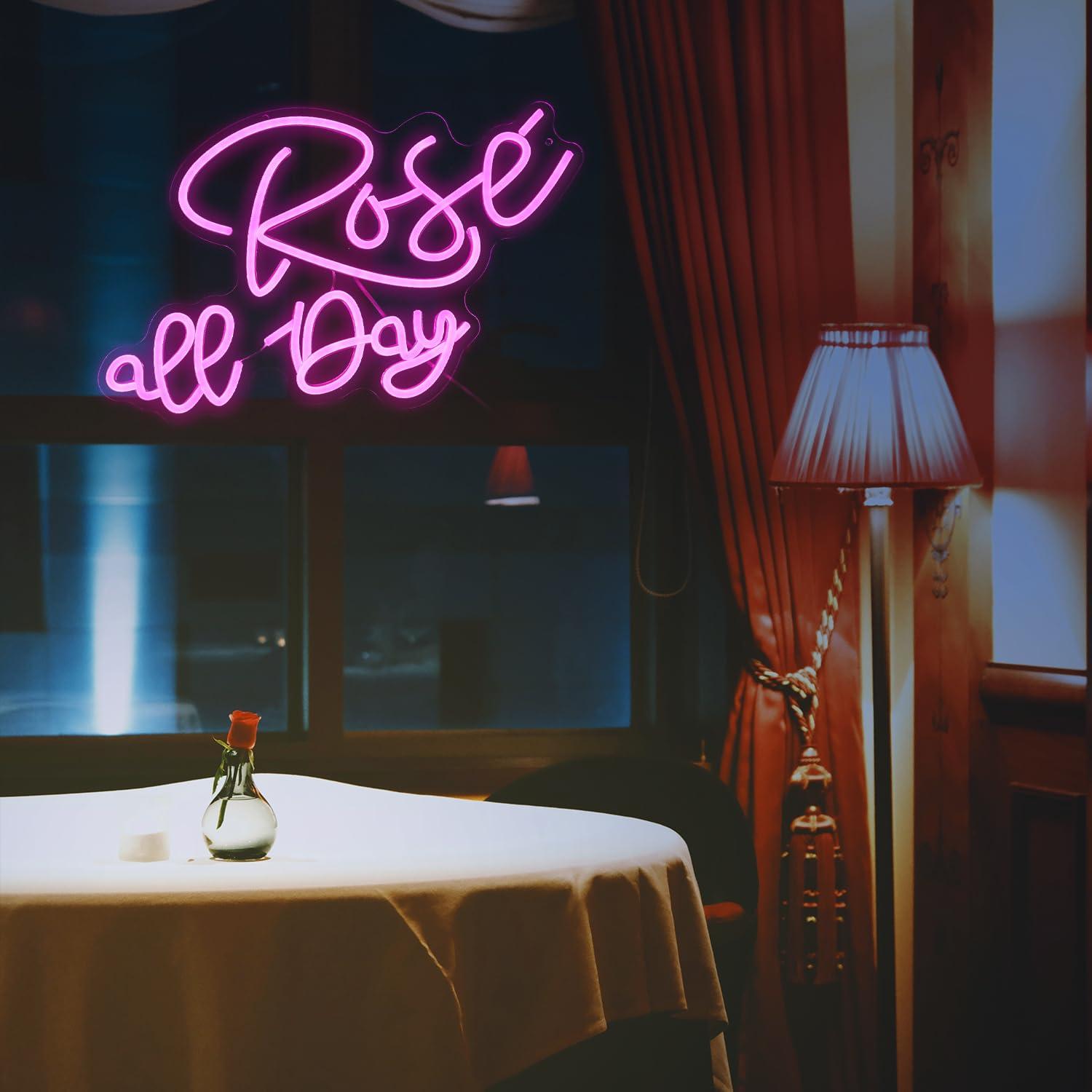 Rose All Day Neon Sign Dimmabl - Neon Sign Party 评论和价格