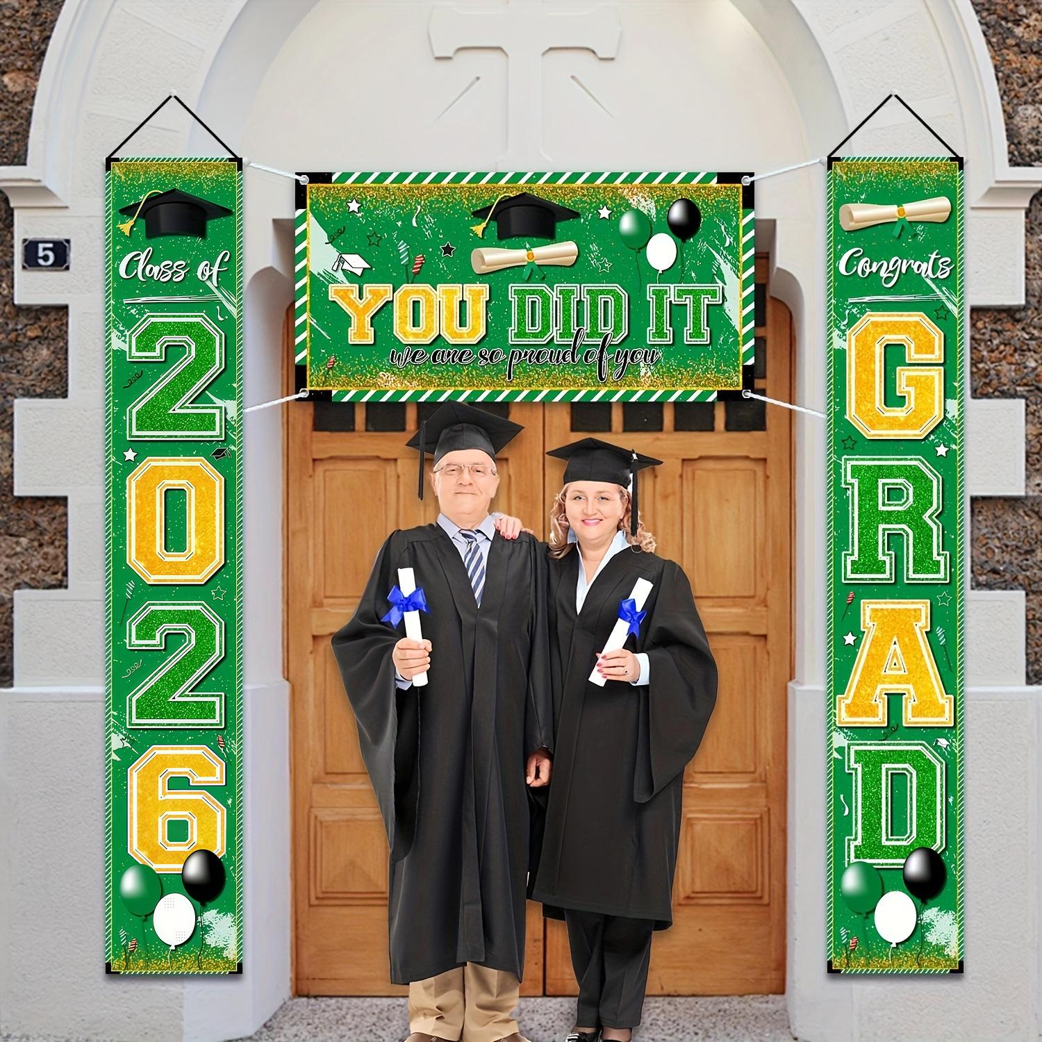 Congrat Class of 2026 Graduati - Party Banner Gold 评论和价格