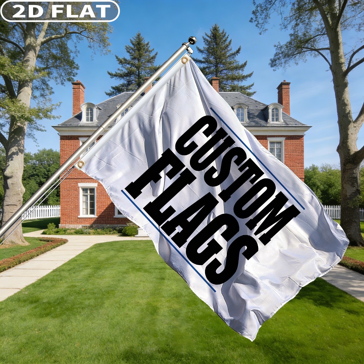1pc Custom Flag with Image/Log - Event & Party Supply Photos 评论和价格