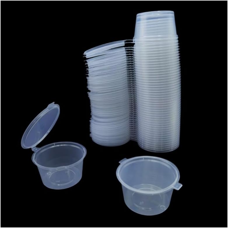 Disposable Clear Plastic Sauce - Plastic Cup 50Pcs 评论和价格