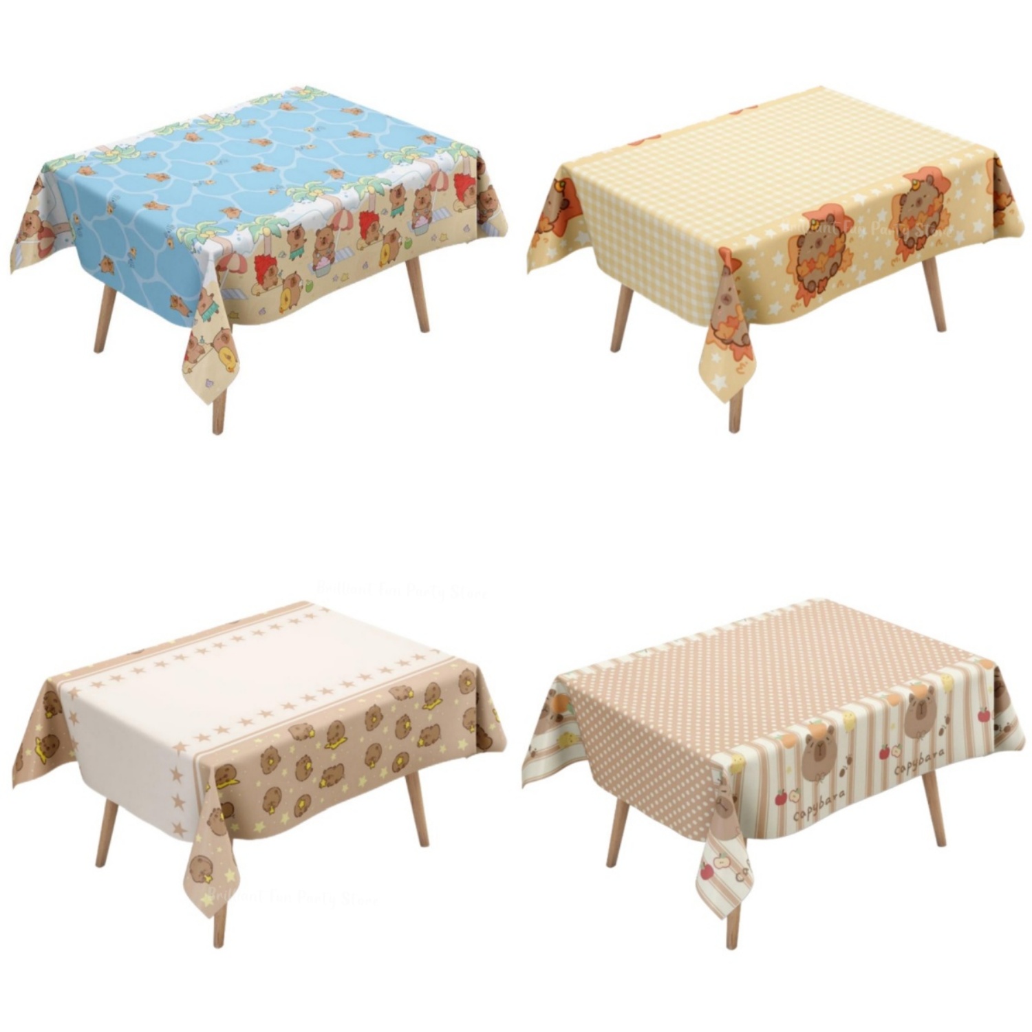 Cute Capybara Tablecloth for K - Table Cloth Disposable 评论和价格